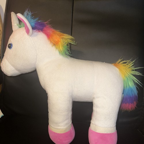 Build bear white rainbow - bear,