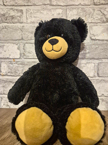 Build bear black plush teddy - bear,